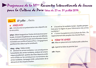 rencontres internationales de jeunes international youth meetings